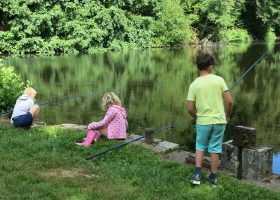 pêche en étang camping Périgord