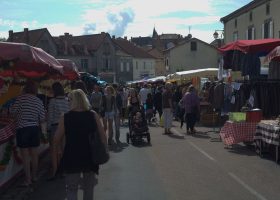 Marché traditionnel en Périgord