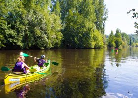 canoe camping perigord